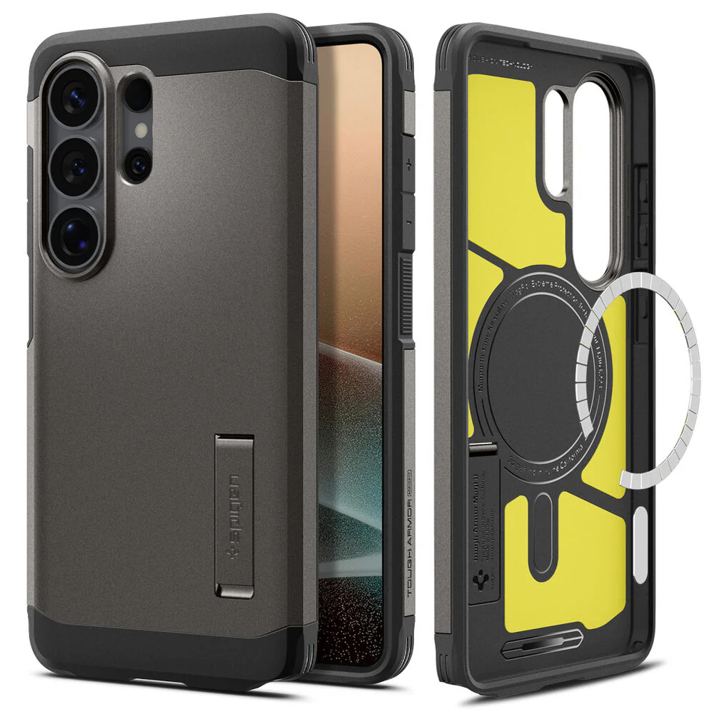 Spigen Galaxy S26 Ultra Tough Armor (MagFit) Case (Gunmetal) - Image 4