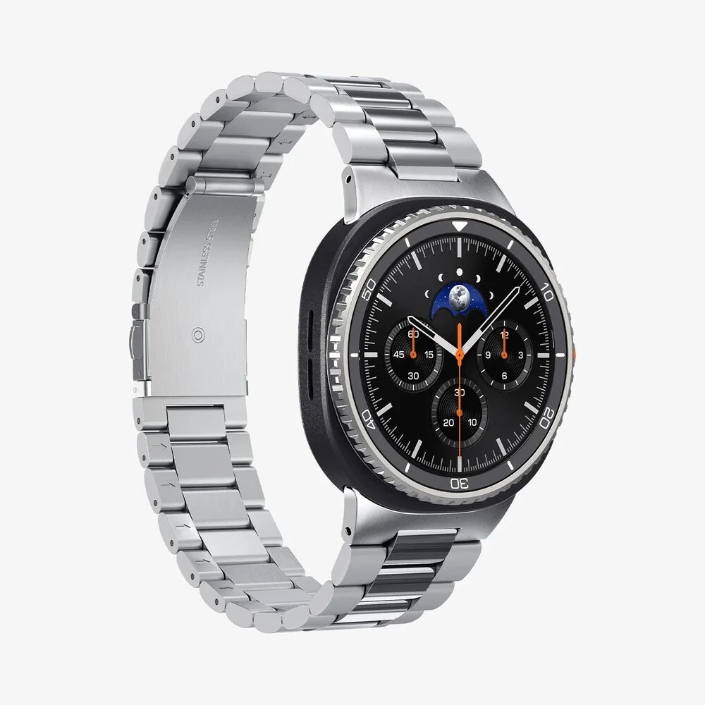 Spigen Galaxy Watch 40mm 44mm 46mm Modern Fit 316L Wristband (Silver) - Image 6