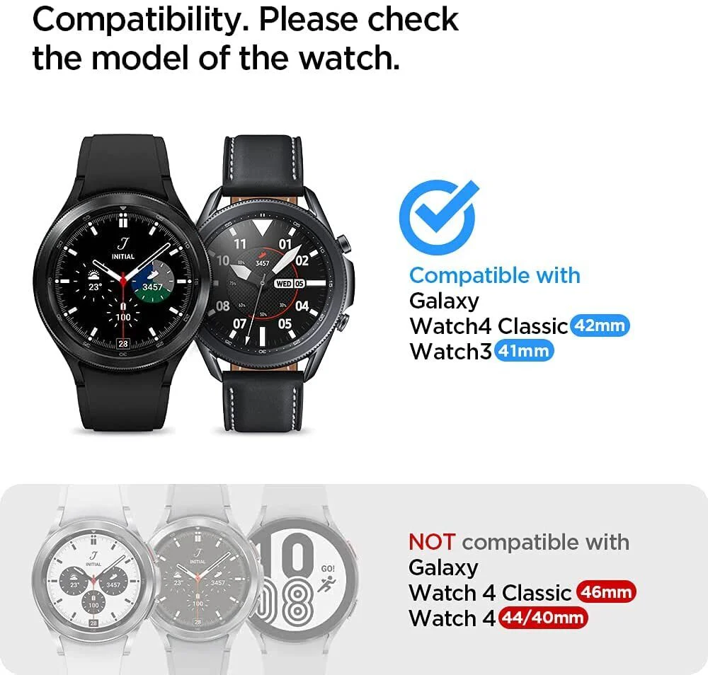 Spigen Galaxy Watch 42mm GLAS.tR Slim HD Glass Screen Protector (Clear) - Image 4