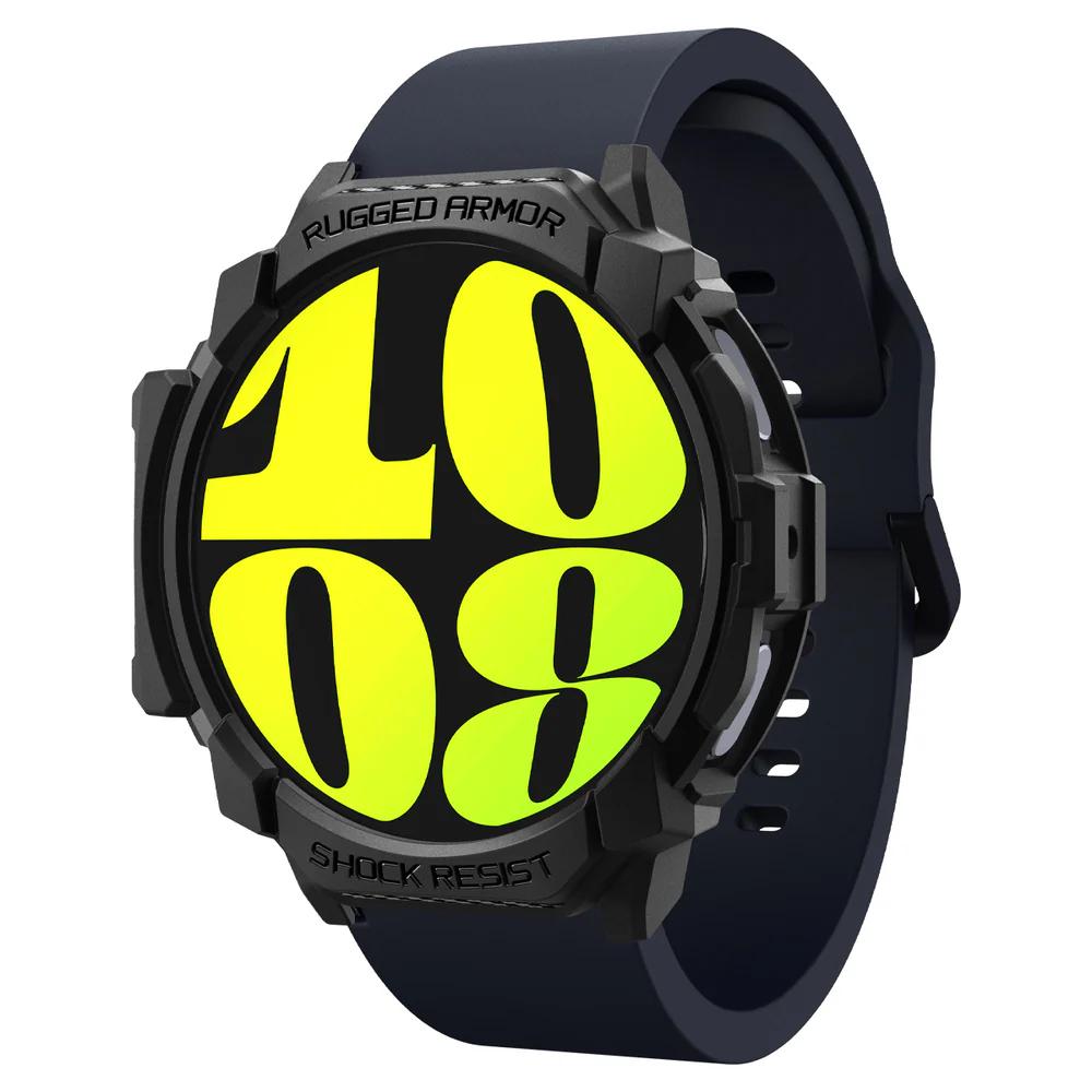 Spigen Galaxy Watch 7 44mm Rugged Armor Case (Black) - Image 3