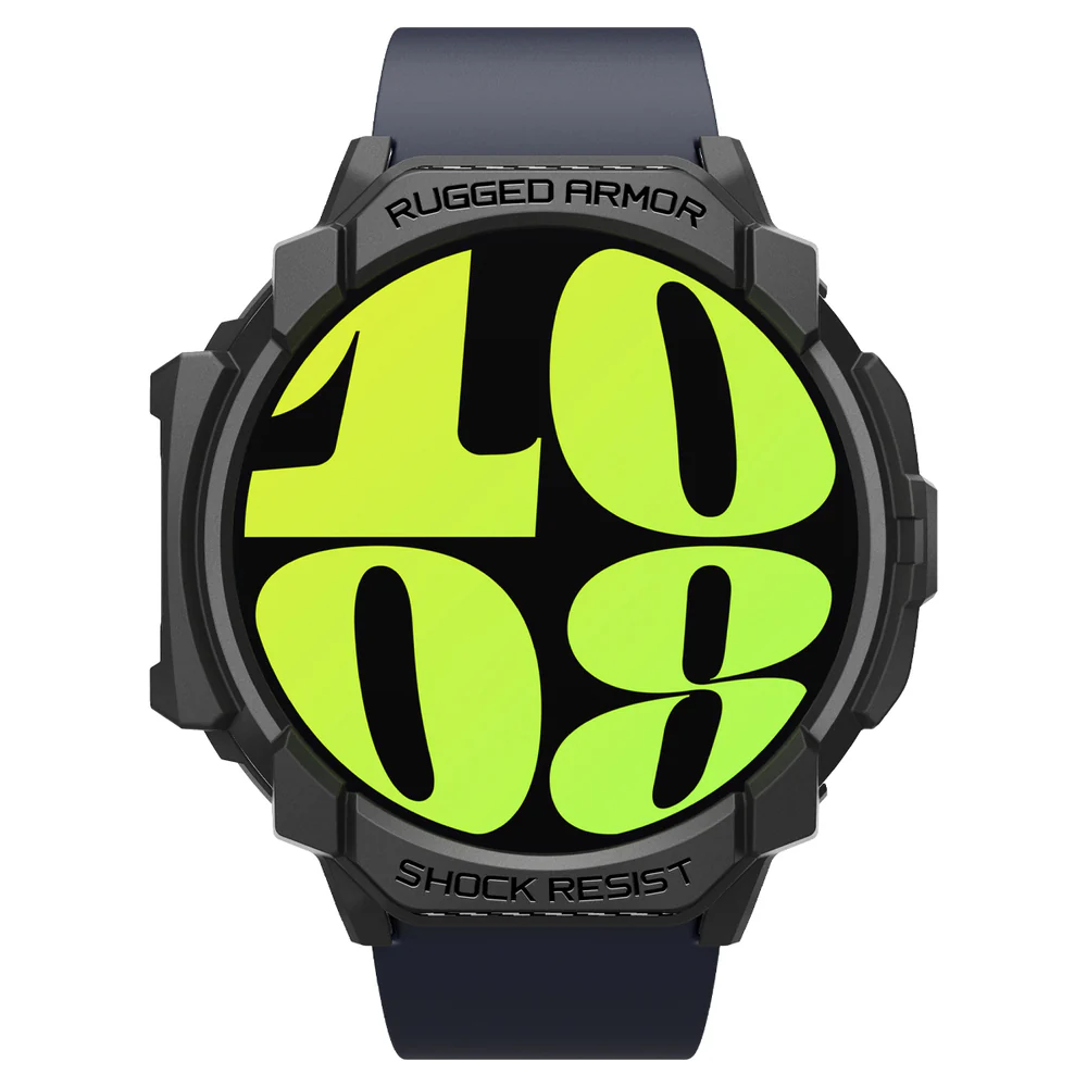 Spigen Galaxy Watch 7 44mm Rugged Armor Case (Black) - Image 5