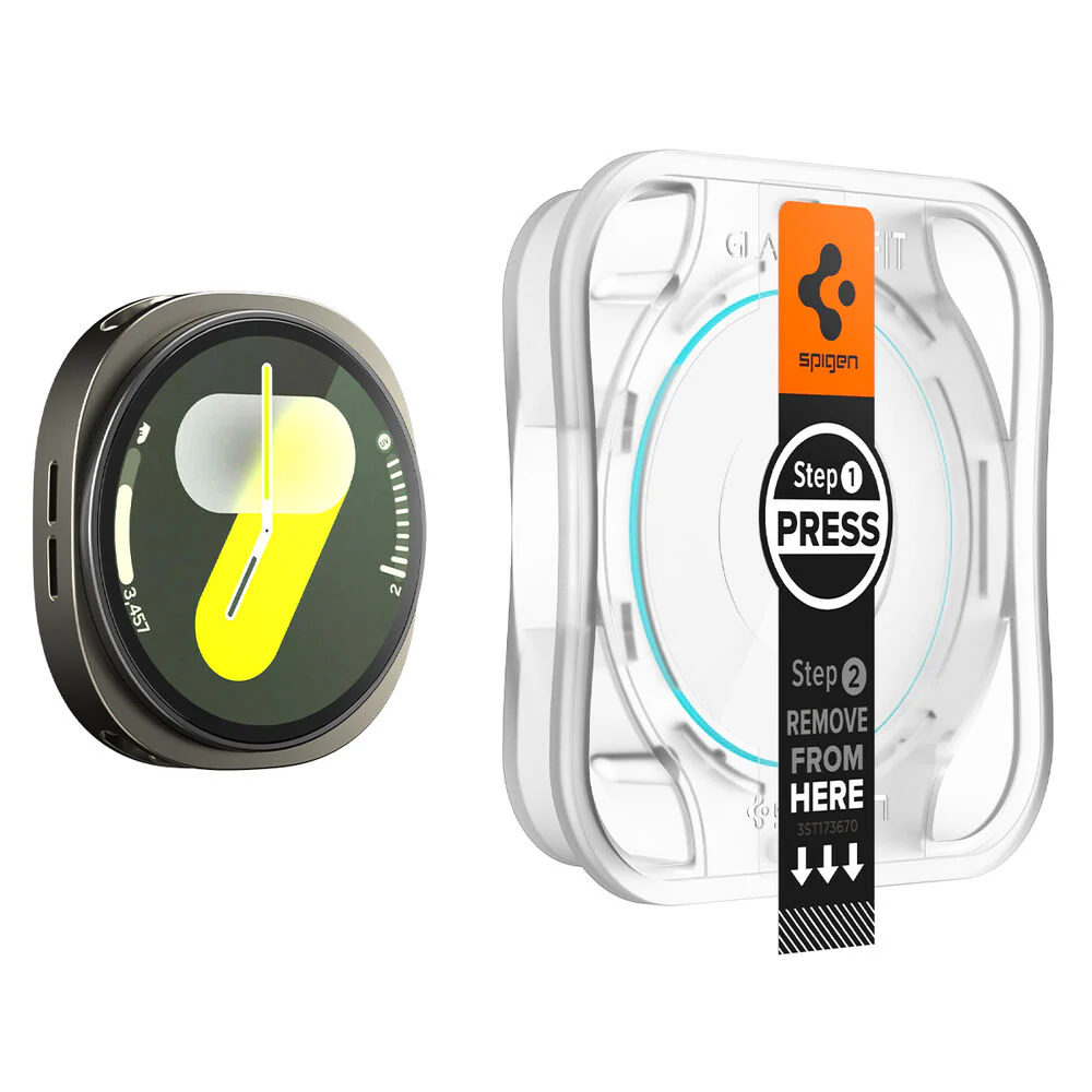 Spigen Galaxy Watch 8 40mm GLAS.tR EZ Fit Glass Screen Protector 2PCS (Clear) - Image 4