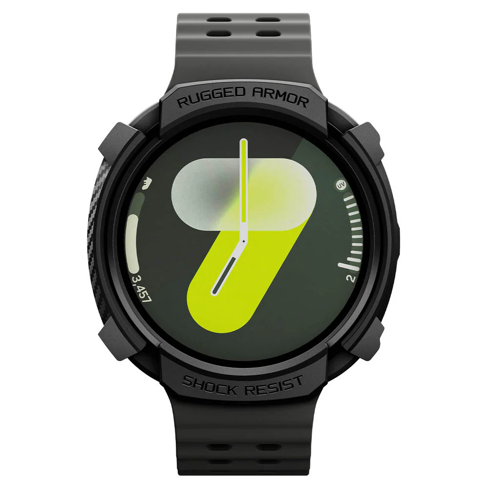 Spigen Galaxy Watch 8 44mm Rugged Armor Case (Black) - Image 2