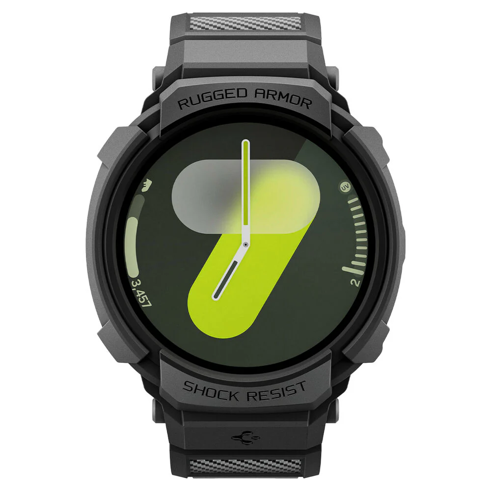Spigen Galaxy Watch 8 44mm Rugged Armor Pro Case (Black) - Image 2