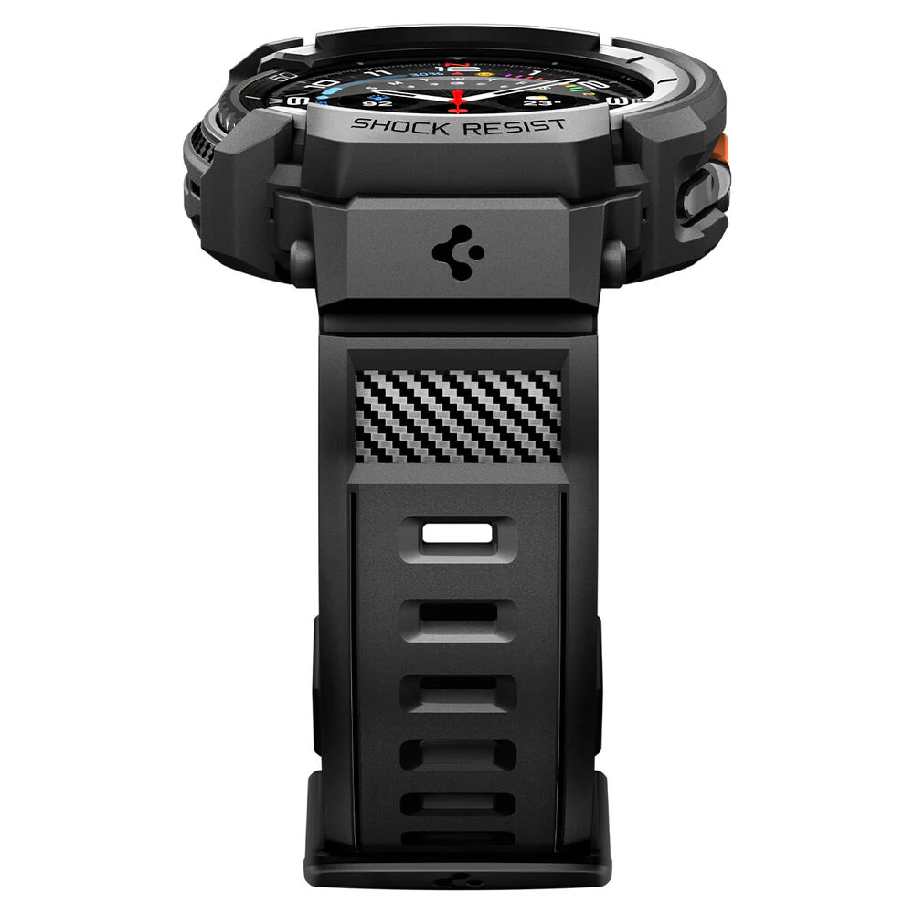 Spigen Galaxy Watch 8 Classic 46mm Rugged Armor Pro Case (Black) - Image 4