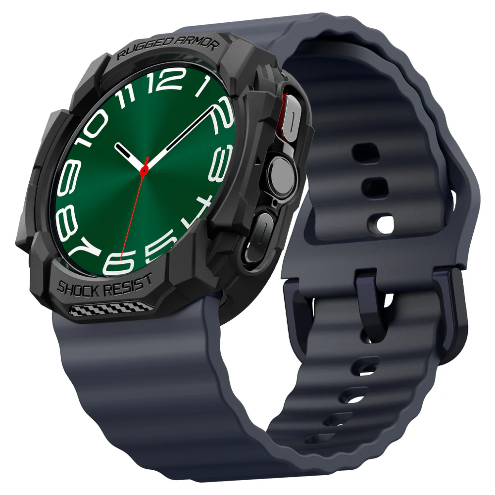 Spigen Galaxy Watch Ultra 47mm Rugged Armor Case (Black) - Image 4