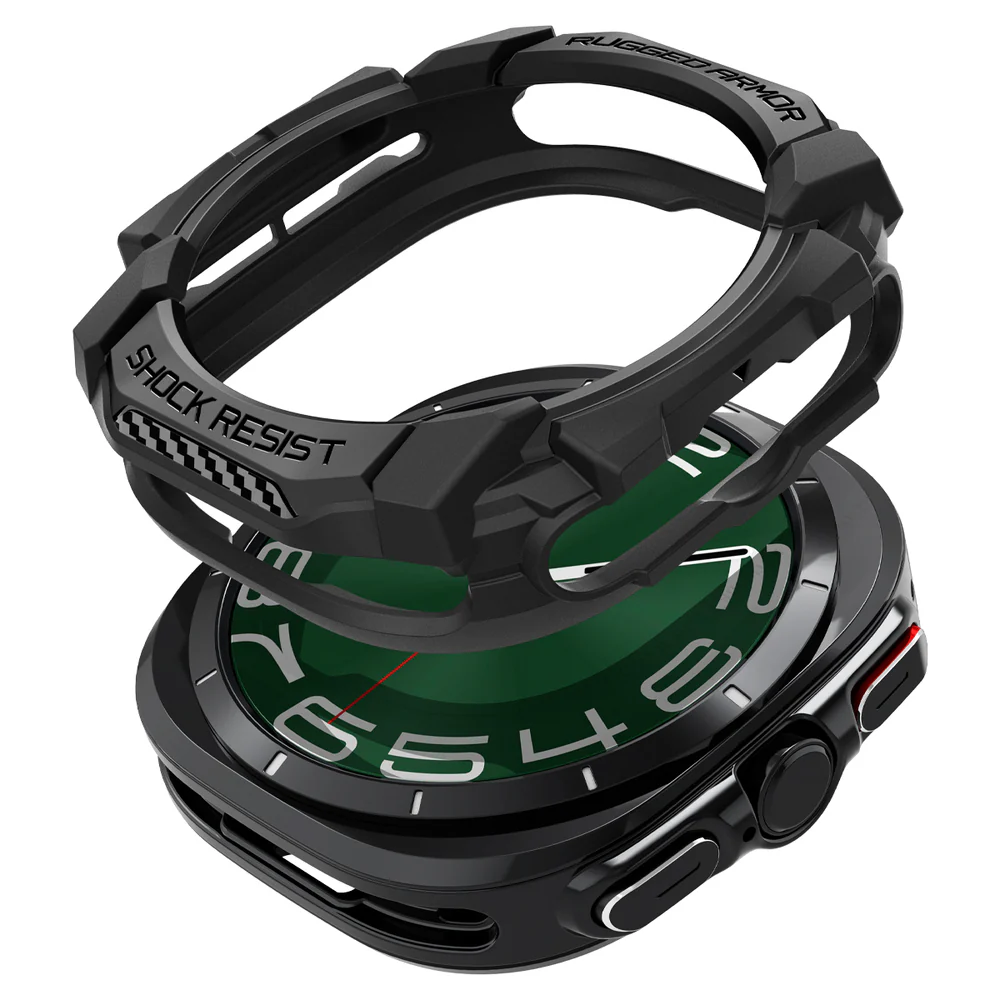 Spigen Galaxy Watch Ultra 47mm Rugged Armor Case (Black) - Image 5