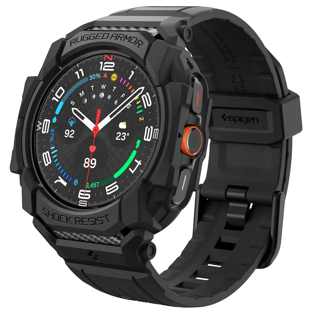 Spigen Galaxy Watch Ultra 47mm Rugged Armor Pro Case (Black)