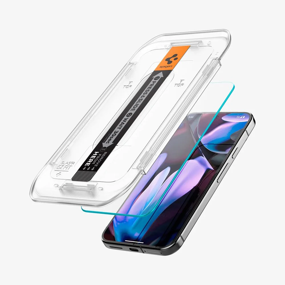 Spigen Google Pixel 10 EZ Fit GLAS.tR Slim 2PCS Glass Screen Protector - Clear - Image 5
