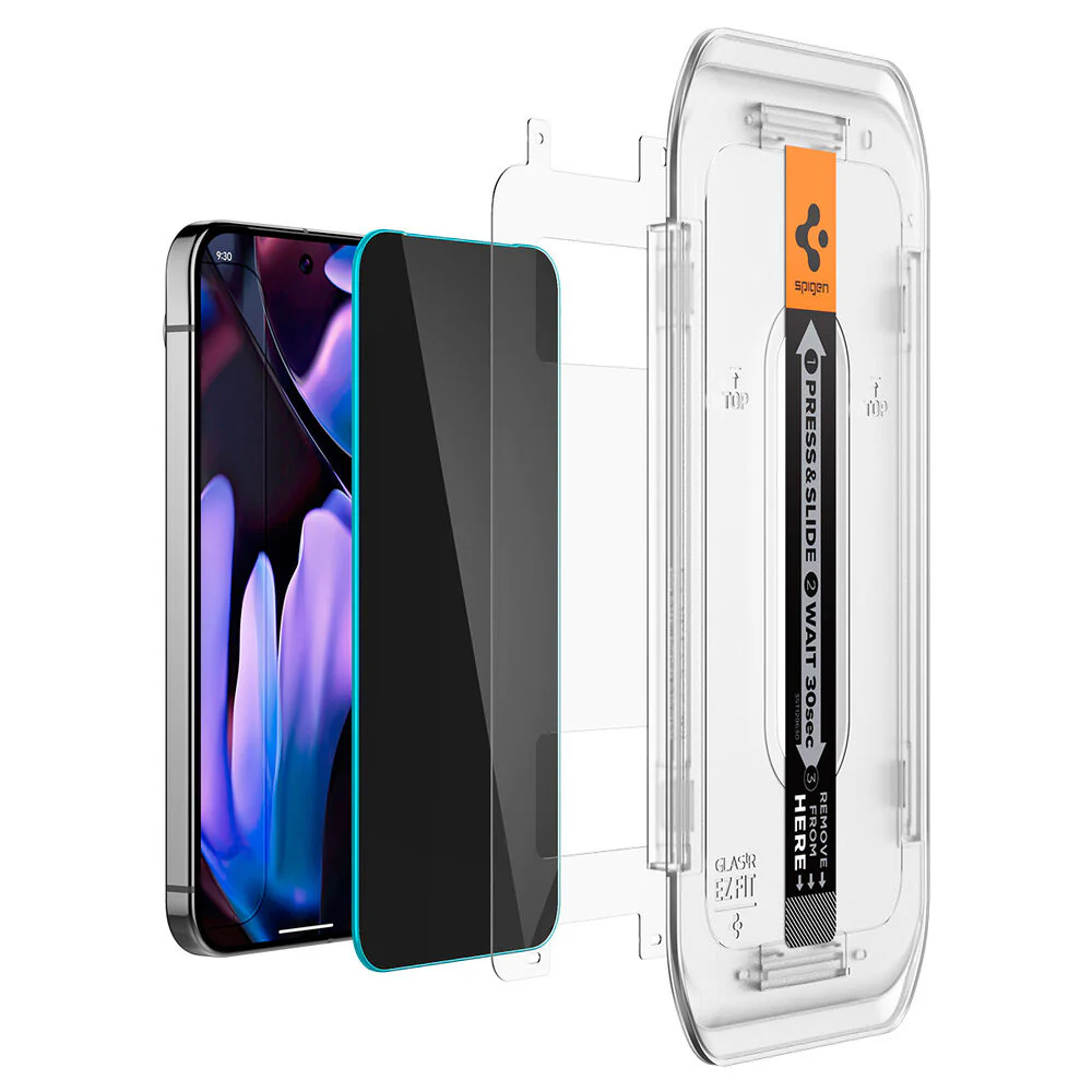 Spigen Google Pixel 10 GLAS.tR EZ Fit Privacy 2PCS Glass Screen Protector - Black - Image 2