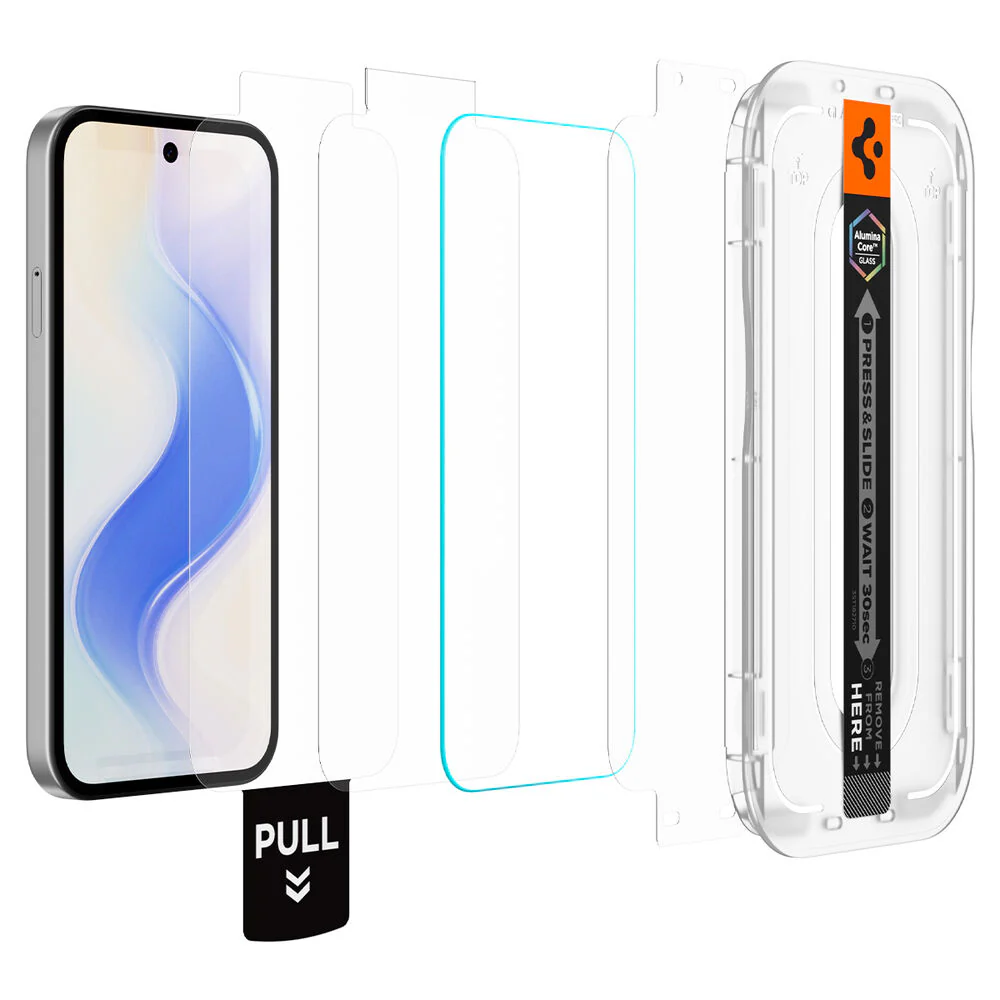 Spigen Google Pixel 10a Glas.tR EZ Fit Pro 2PCS Glass Screen Protector - Clear - Image 4