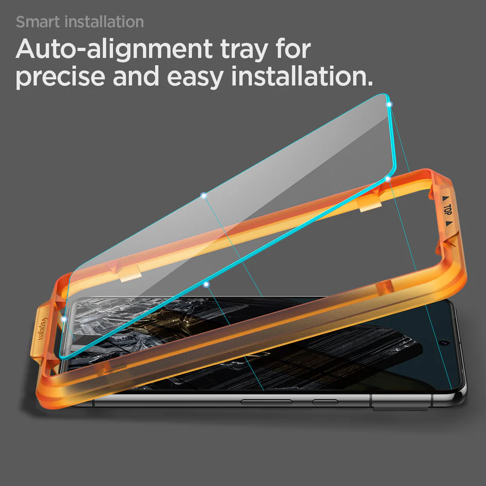 Spigen Google Pixel 8 Pro AlignMaster GLAS.tR Slim 2PCS Glass Screen Protector - Clear - Image 4