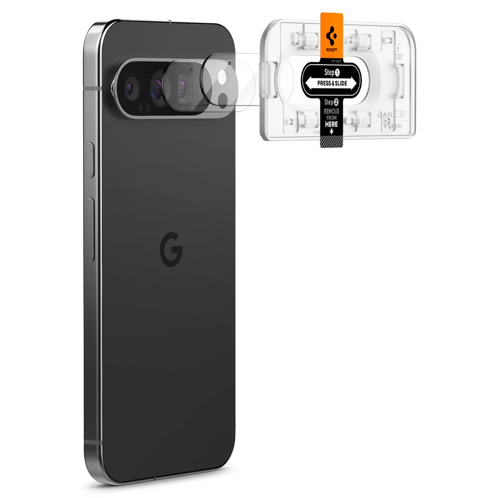 Spigen Google Pixel 9 Pro XL EZ Fit GLAS.tR Optik 2PCS Camera Lens Protector - Clear - Image 3