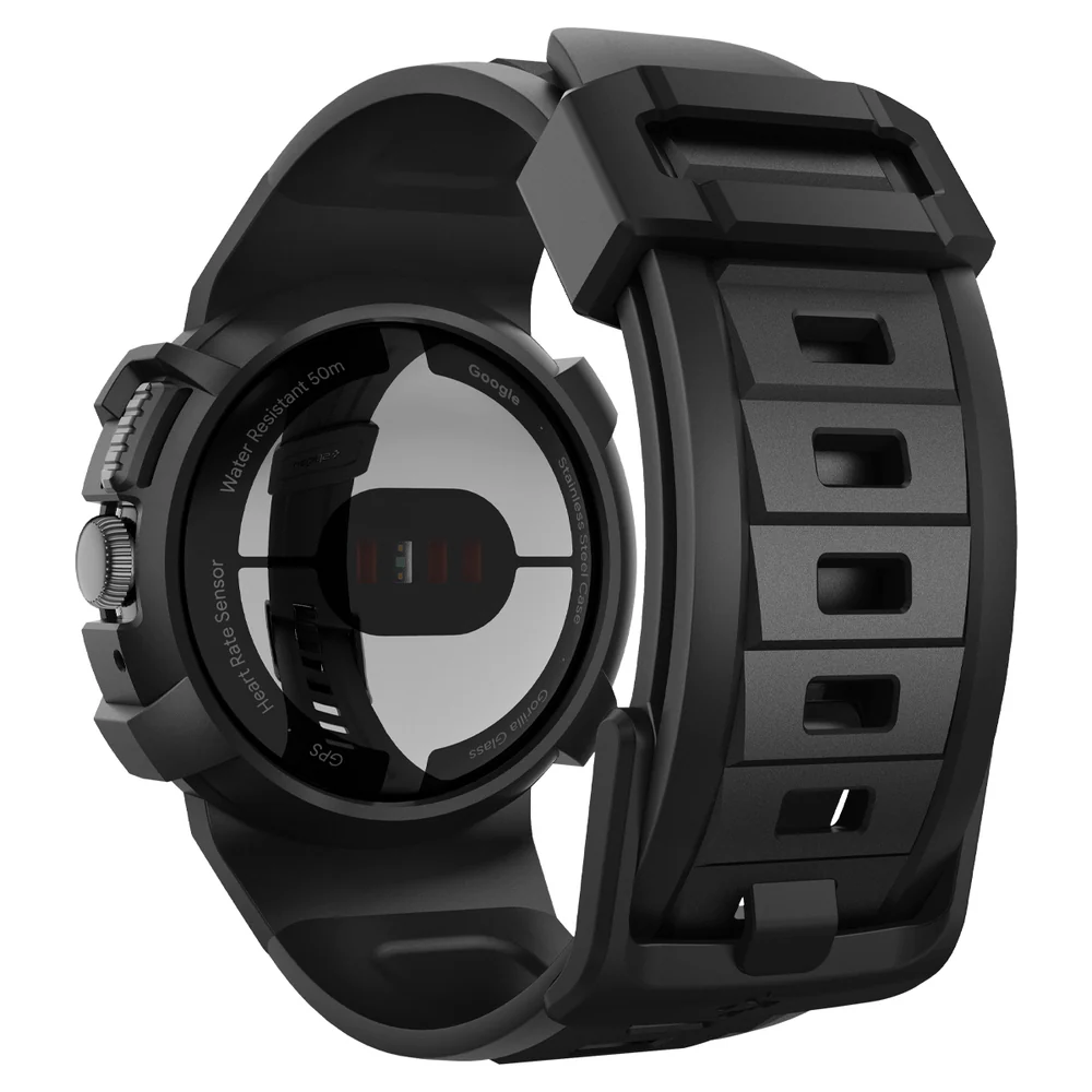 Spigen Google Pixel Watch Rugged Armor Pro Case - Black - Image 4
