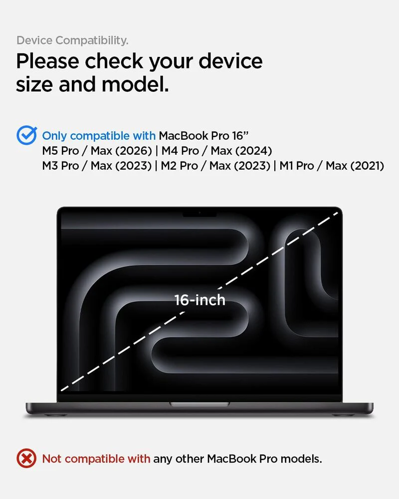 Spigen MacBook Pro 16" Urban Fit Case (Black) - Image 2