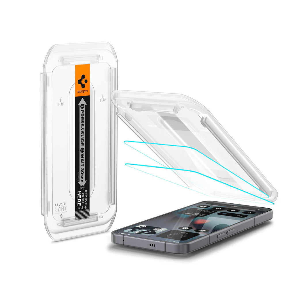 Spigen Nothing Nothing Phone (3)  GLAS.tR EZ Fit 2PCS Glass Screen Protector - Clear - Image 2