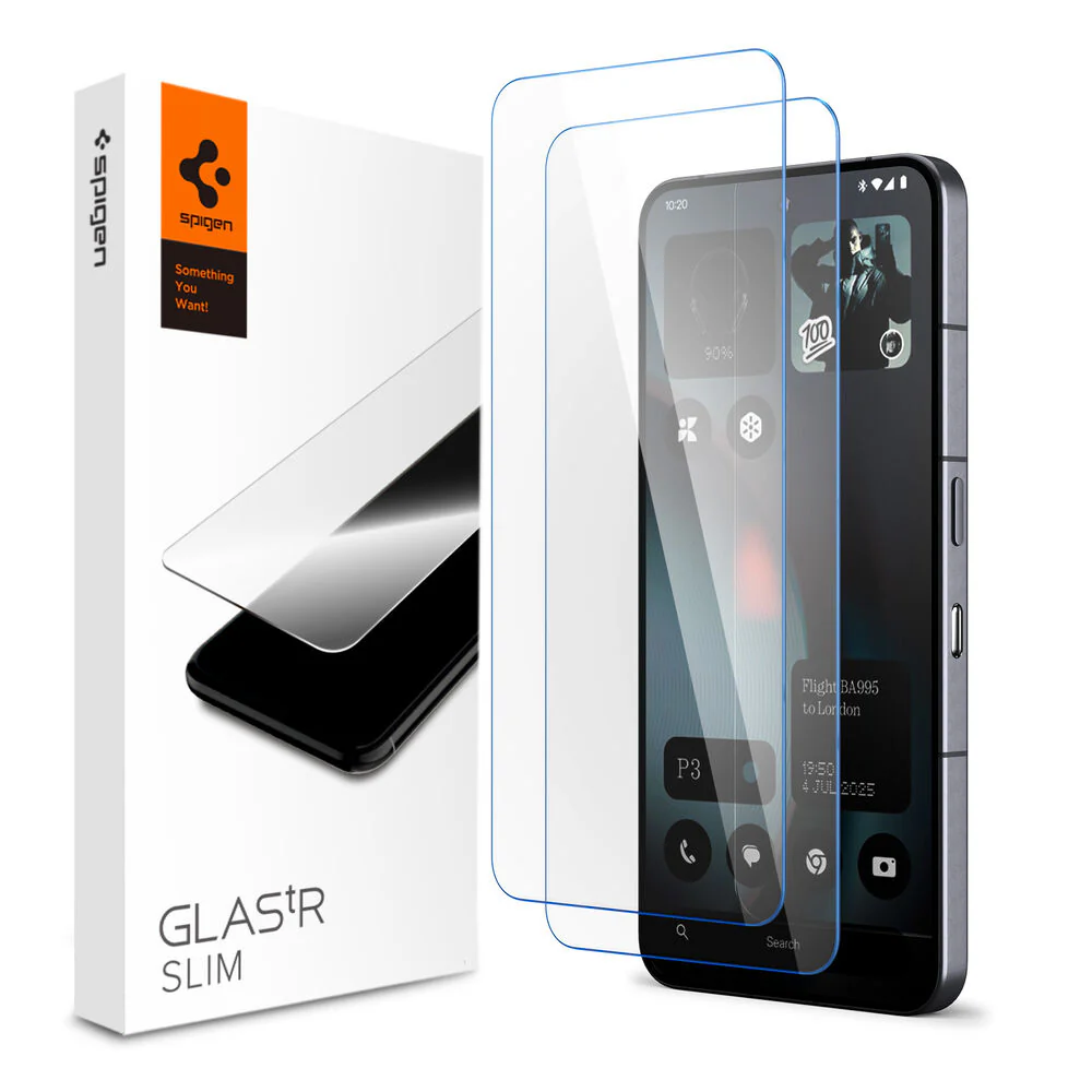 Spigen Nothing Phone (3) GLAS.tR Slim Glass Screen Protector 2PCS (Clear) - Image 2