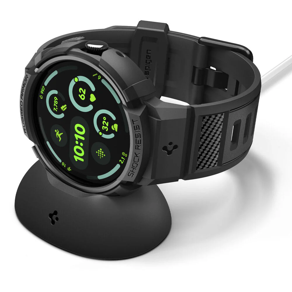 Spigen Pixel Watch 4 41mm Rugged Armor Pro Case (Black) - Image 2