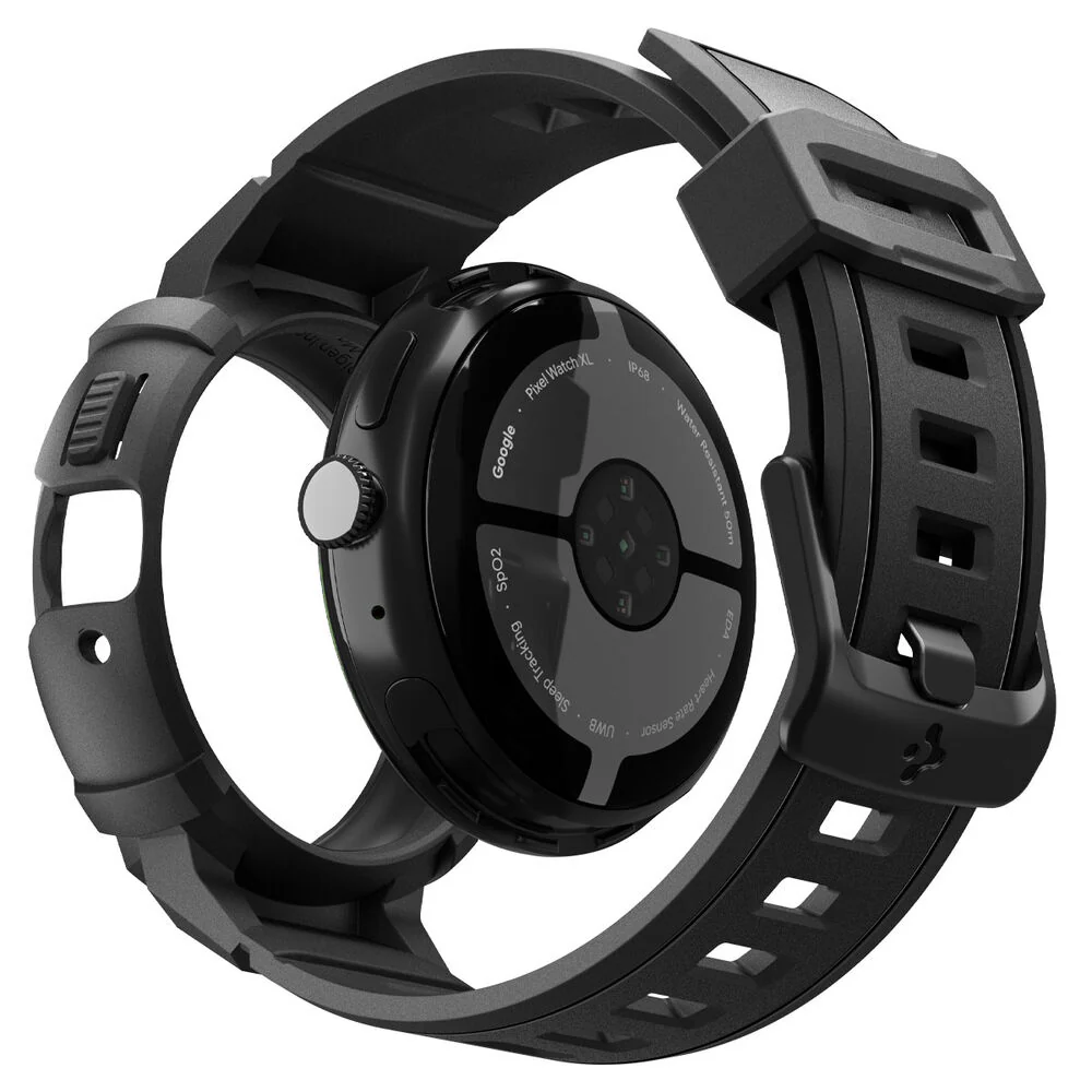 Spigen Pixel Watch 4 45mm Rugged Armor Pro Case (Black) - Image 6