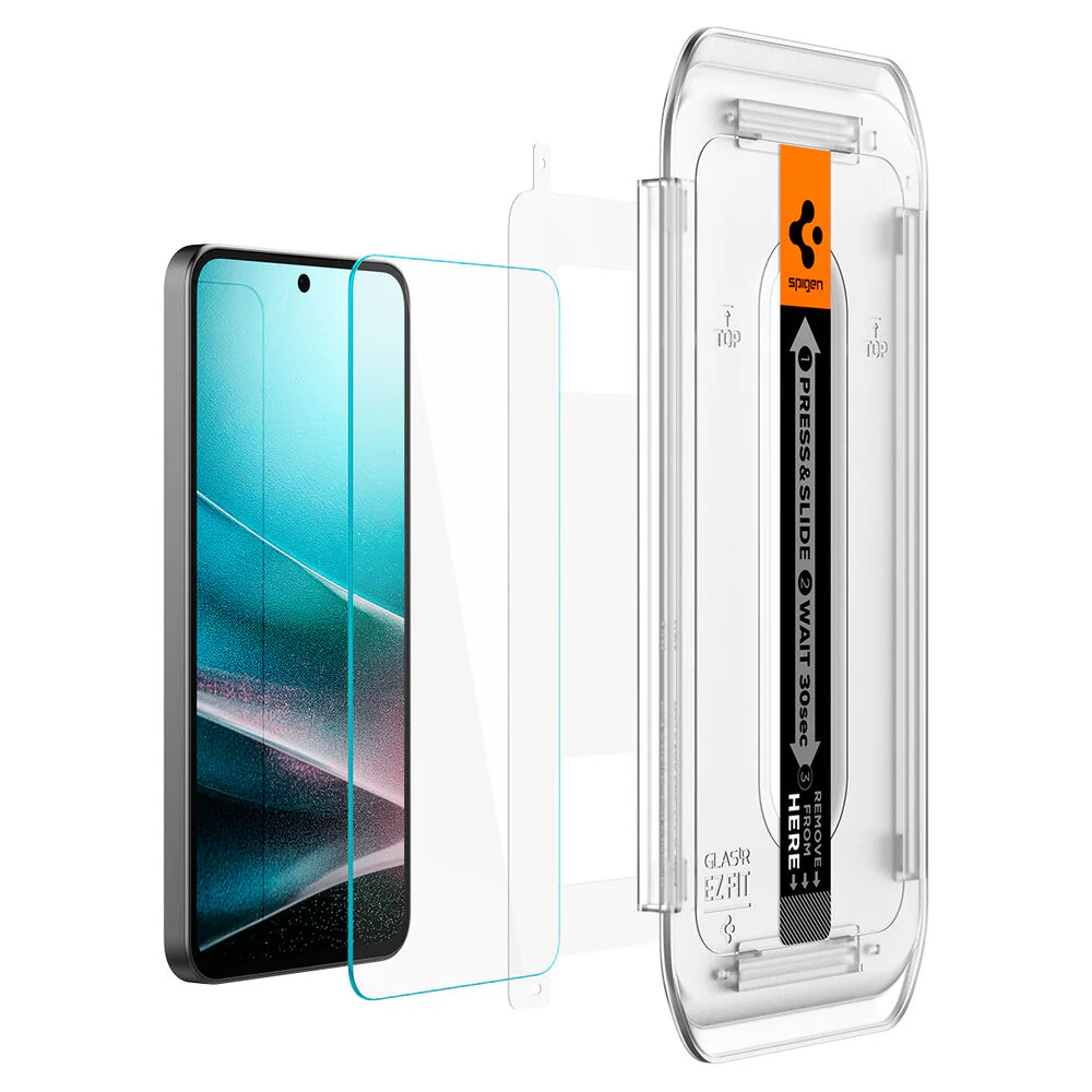 Spigen Samsung Galaxy A36 5G GLAS.tR EZ Fit 2PCS Glass Screen Protector - Clear - Image 2