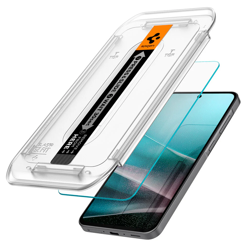 Spigen Samsung Galaxy A36 5G GLAS.tR EZ Fit 2PCS Glass Screen Protector - Clear - Image 3