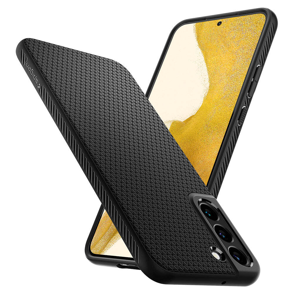 Spigen Samsung Galaxy S22 Liquid Air Case - Black - Image 4