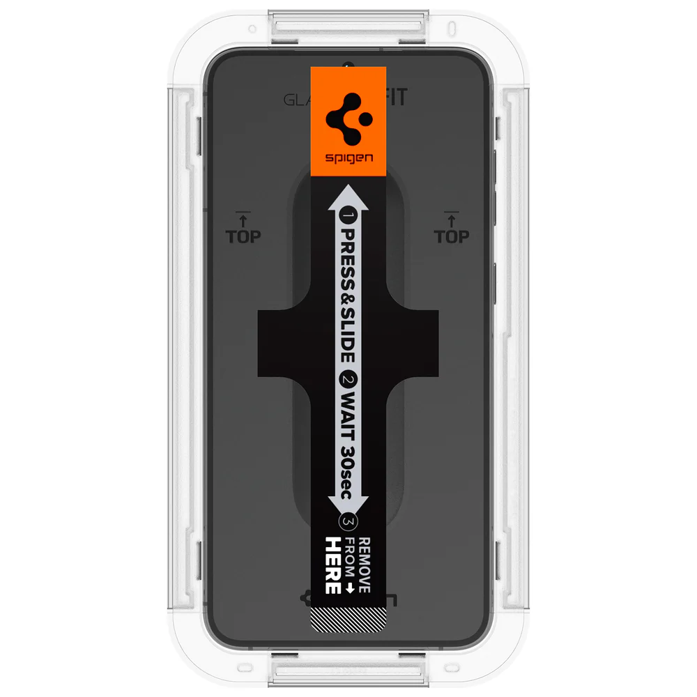 Spigen Samsung Galaxy S23 Plus EZ Fit GLAS.tR Slim 2PCS Glass Screen Protector - Clear - Image 5