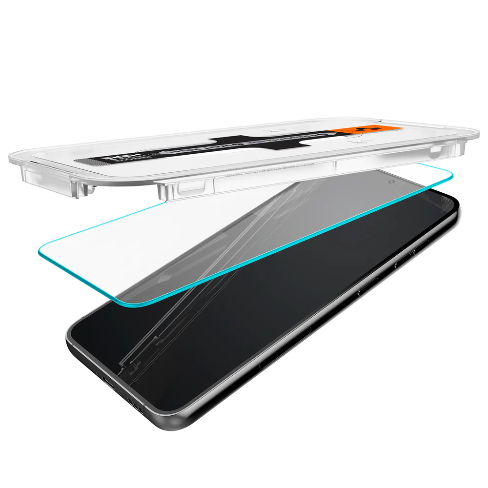 Spigen Samsung Galaxy S23 Plus EZ Fit GLAS.tR Slim 2PCS Glass Screen Protector - Clear - Image 6