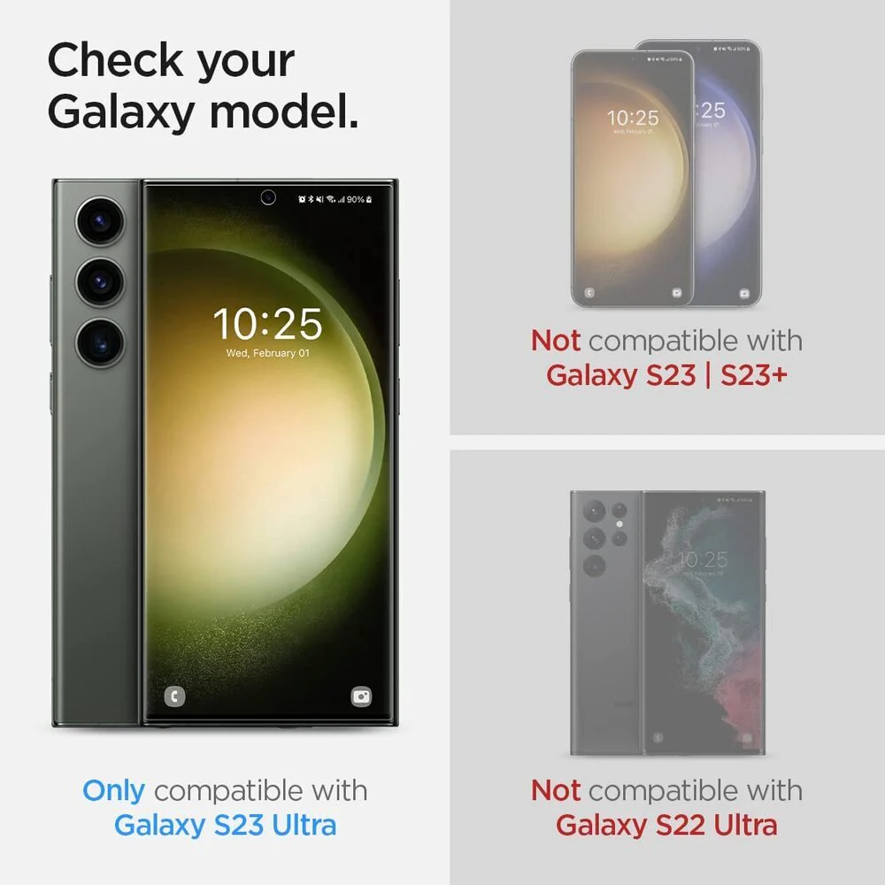 Spigen Samsung Galaxy S23 Ultra Neo Flex 2PCS Screen Protector - Clear - Image 2