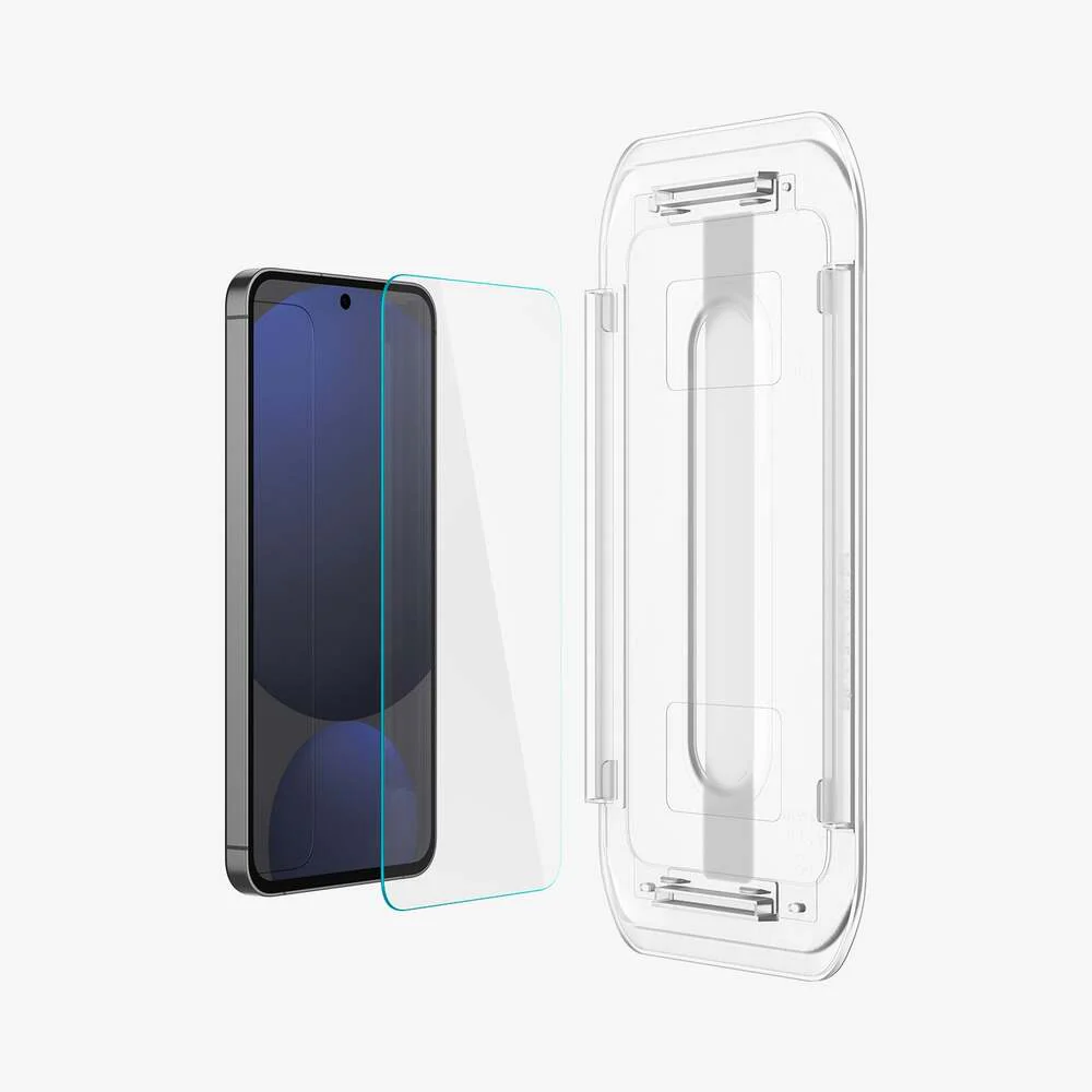 Spigen Samsung Galaxy S24 FE EZ Fit GLAS.tR Slim 2PCS Glass Screen Protector - Clear - Image 5