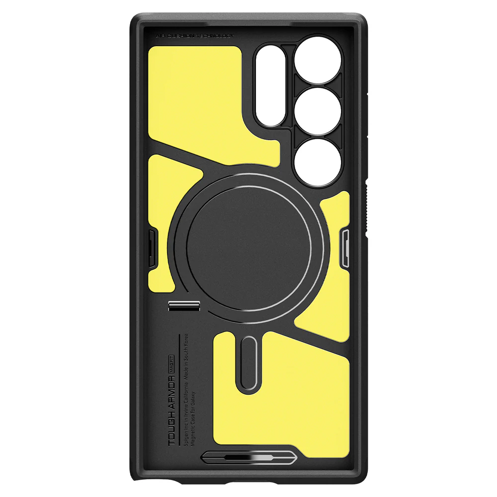 Spigen Samsung Galaxy S24 Ultra Tough Armor (MagFit) Case - Black - Image 5