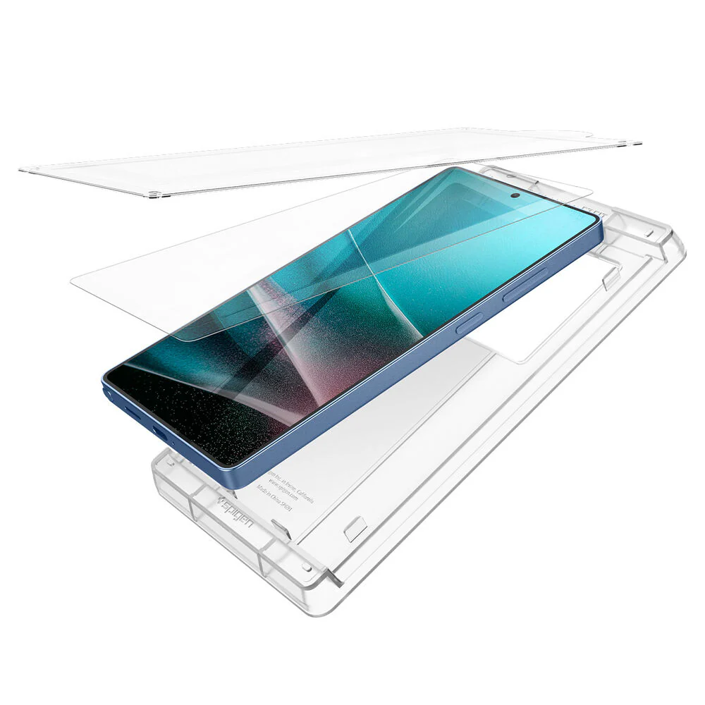Spigen Samsung Galaxy S25 Ultra EliteShield EZ Fit HD 1PC Screen Protector - Clear - Image 6