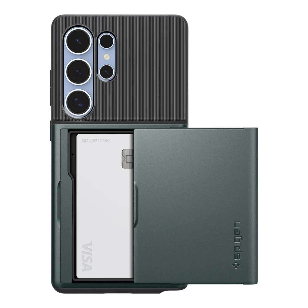 Spigen Samsung Galaxy S25 Ultra Slim Armor CS Case (Abyss Green) - Image 2