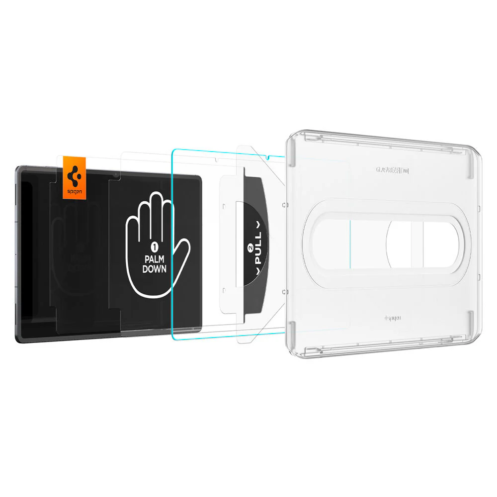 Spigen Samsung Galaxy Tab S11 Ultra 14.6 GLAS.tR EZ Fit Pro 1PC Glass Screen Protector - Clear - Image 4