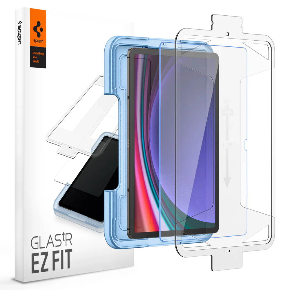 Spigen Samsung Galaxy Tab S9 Plus 12.4 EZ Fit GLAS.tR Slim 1PC Glass Screen Protector - Clear