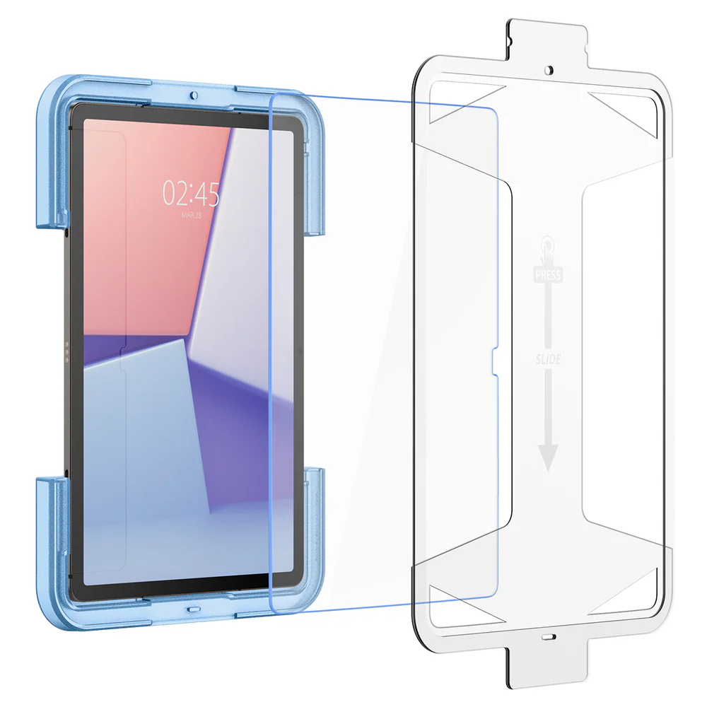 Spigen Samsung Galaxy Tab S9 Plus 12.4 EZ Fit GLAS.tR Slim 1PC Glass Screen Protector - Clear - Image 3