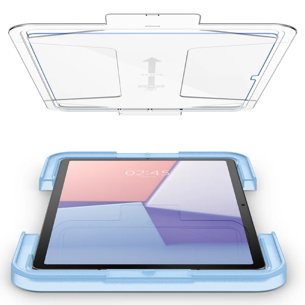Spigen Samsung Galaxy Tab S9 Plus 12.4 EZ Fit GLAS.tR Slim 1PC Glass Screen Protector - Clear - Image 5