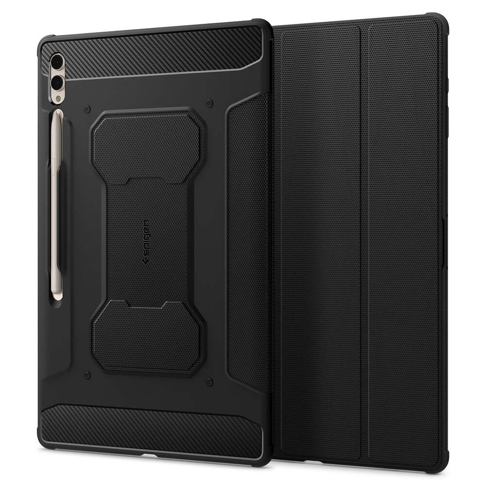Spigen Samsung Galaxy Tab S9 Ultra 14.6 Rugged Armor Pro Case - Black - Image 2