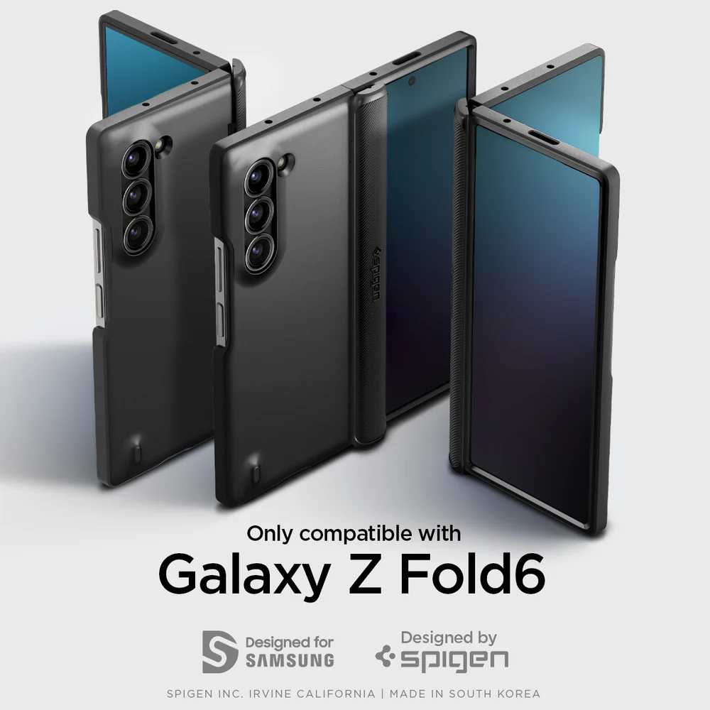 Spigen Samsung Galaxy Z Fold 6 Slim Armor Pro Case - Black - Image 2