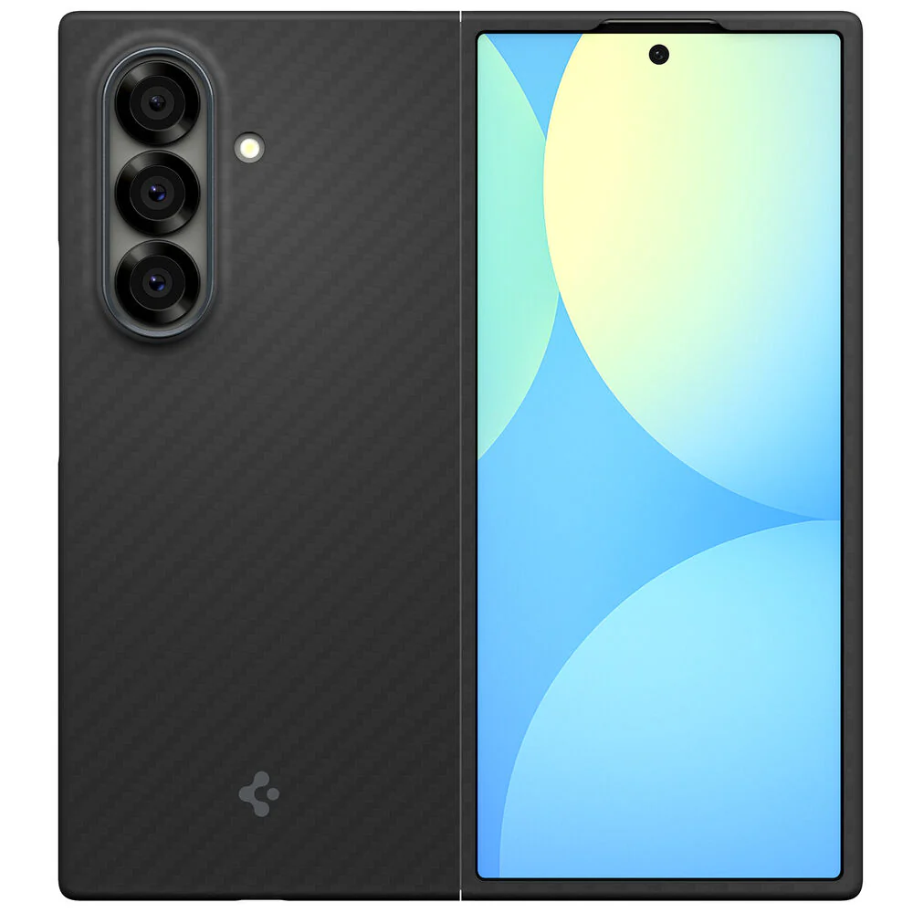 Spigen Samsung Galaxy Z Fold 7 Air Skin Aramid Case - Black - Image 2