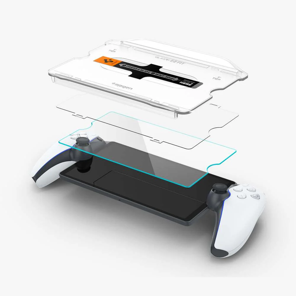 Spigen Sony PlayStation Portal  EZ Fit GLAS.tR Slim 1PC Video Game Accessories - Clear - Image 5