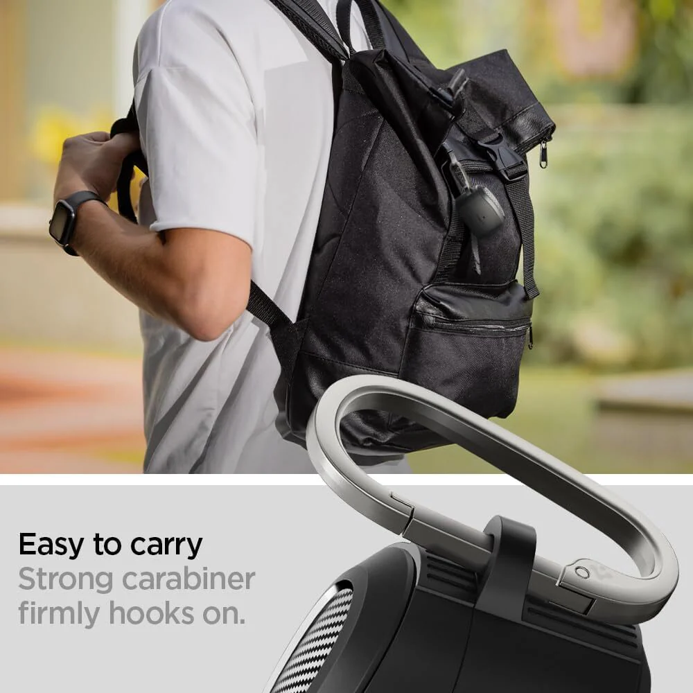 Spigen Sony Sony WF-1000XM5 Rugged Armor Headset and Earphone - Black - Image 3