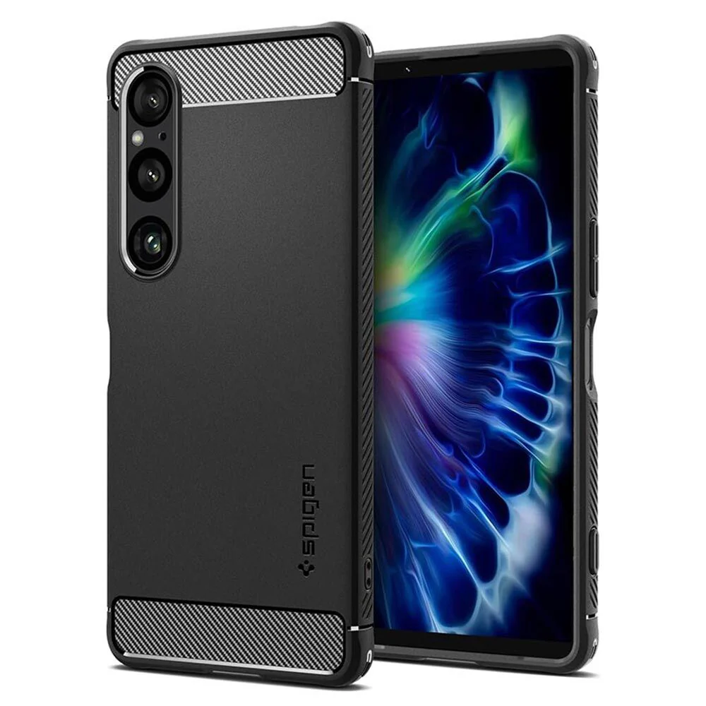 Spigen Sony Xperia 1 VI Rugged Armor Case (Black)