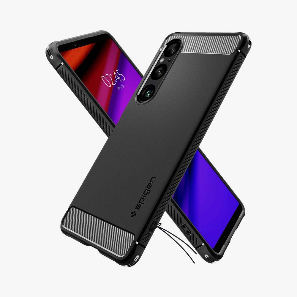 Spigen Sony Xperia 1 VI Rugged Armor Case (Black) - Image 3