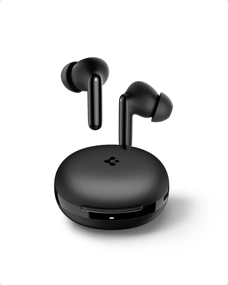 Spigen SPIGEN AUDIO Advanced Noise Cancellation in-Ear Earbuds SA-TW S10 Earphone (Black) - Image 2