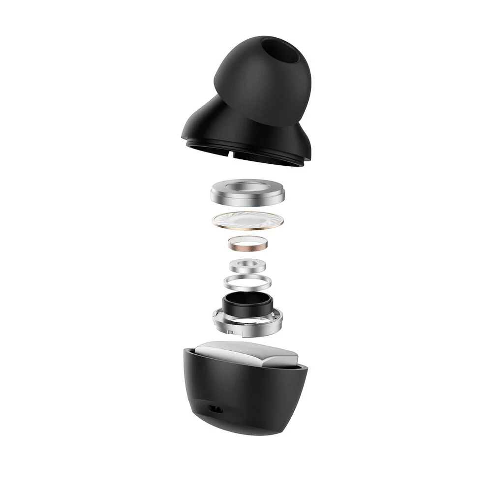 Spigen SPIGEN AUDIO Advanced Noise Cancellation Pro in-Ear Earbuds SA-TW P10 Earphone (Black) - Image 5