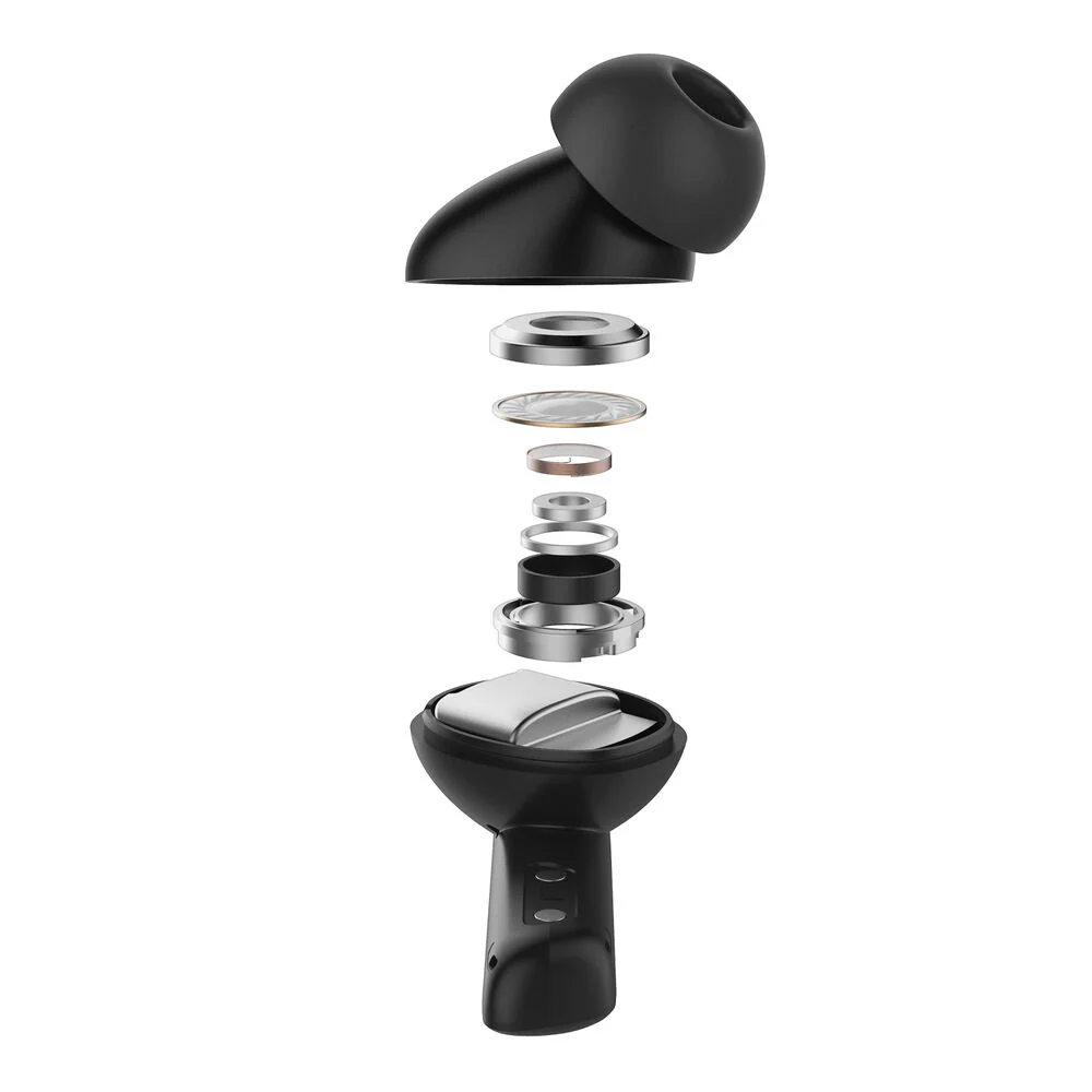 Spigen SPIGEN AUDIO Advanced Noise Cancellation Pro in-Ear Earbuds SA-TW P20 Earphone (Black) - Image 6