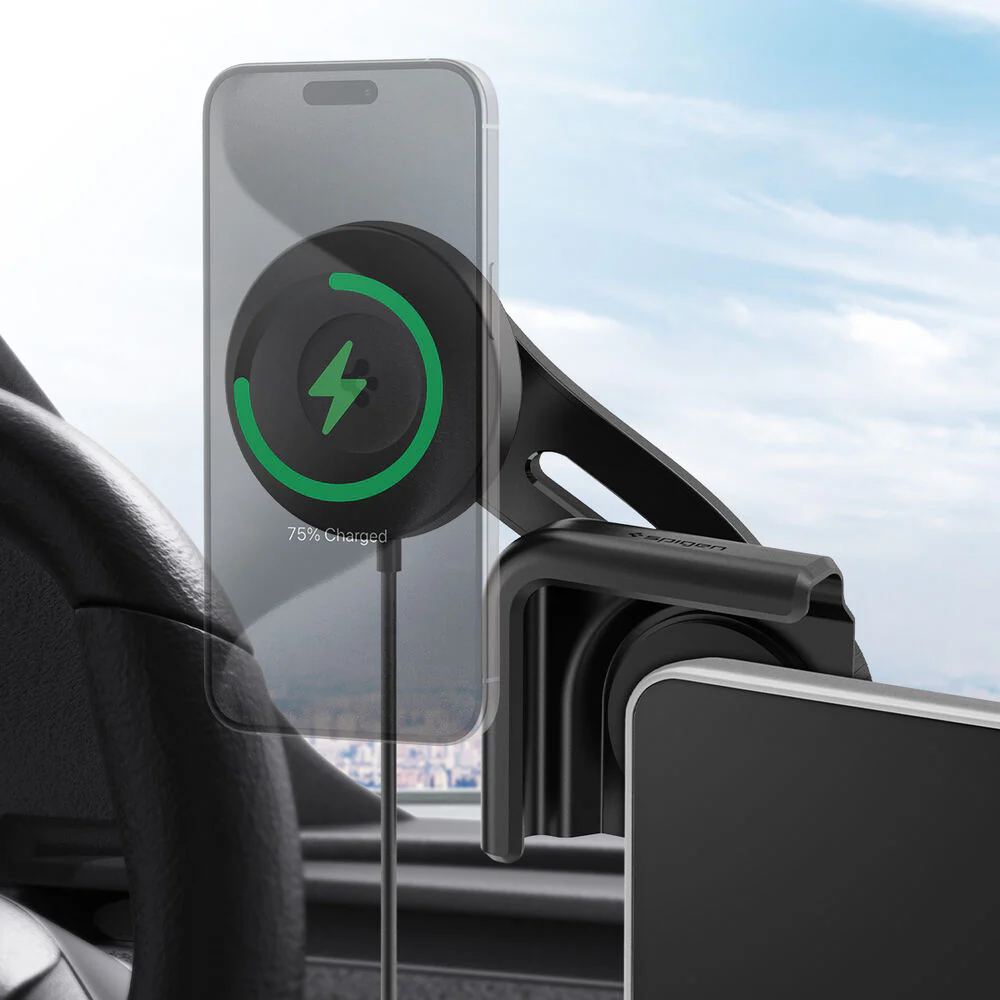 SPIGEN Tesla ITLST90W Tap Lock Pro Magnetic Screen Mount (Black) - Image 6