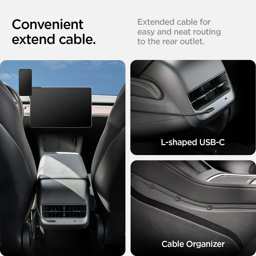 SPIGEN Tesla ITLST90W Tap Lock Pro Magnetic Screen Mount (Black) - Image 8