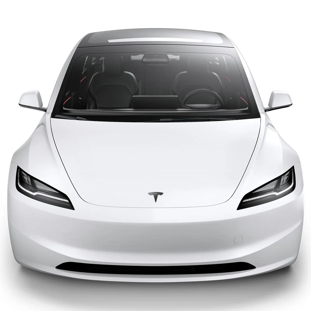 SPIGEN Tesla Model 3 Highland (2024-2026) TO321H Front Emblem Logo Cover (Carbon) - Image 2